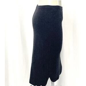 Women’s Eileen Fisher Black 100% Wool Pencil Skirt Size PS